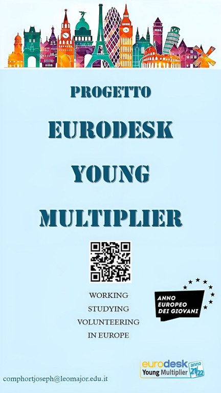 volantino per promozione evento, contenente qr code e informazioni di contenuto